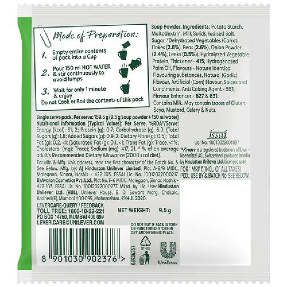 Knorr Mixed Vegetable Cup A Soup - No Added Preservatives, 9.5 g-3.webp